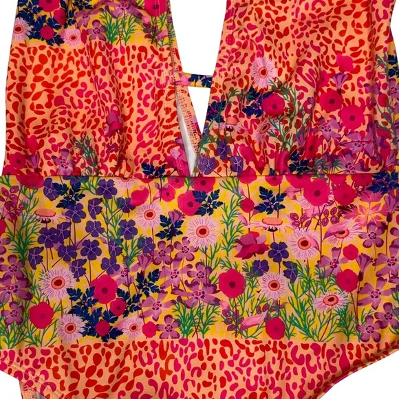 LAST DAY NWT FP Roopa Pemmaraju Beth Richard’s Sophia OnePiece Purple Garden - Picture 5 of 12